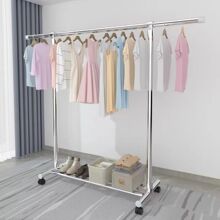 简易宿舍室内折叠衣帽架立式晾衣架家用落地卧室阳台挂晒衣服架子