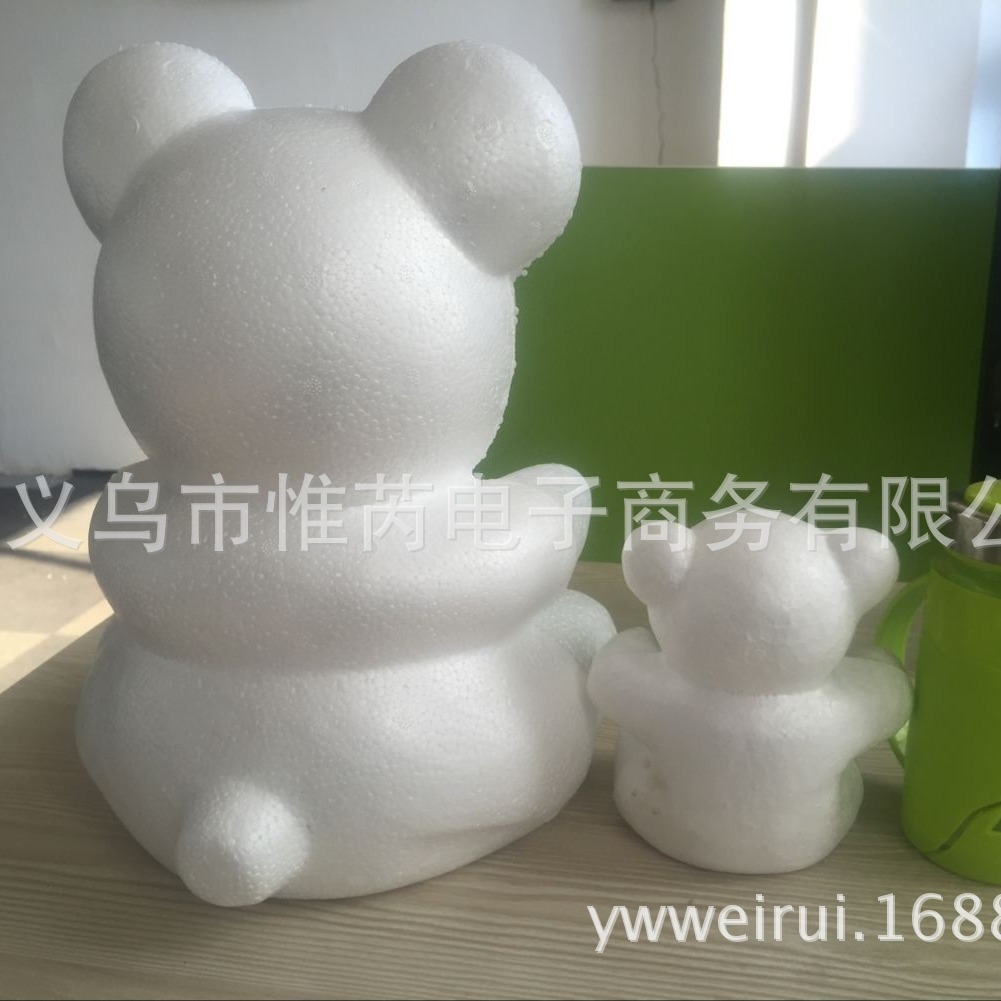 Oso Rosa molde oso modelo embrión blanco Qixi Día de San Valentín EPS Poli Dragón blanco espuma oso Clavel