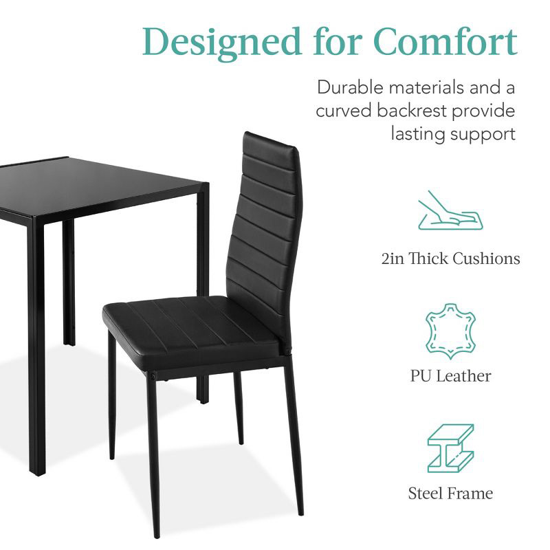 Mesa de comedor de vidrio temperado personalizada de comercio exterior transparente simple 4 personas mesa de comedor rectangular mesa de comedor