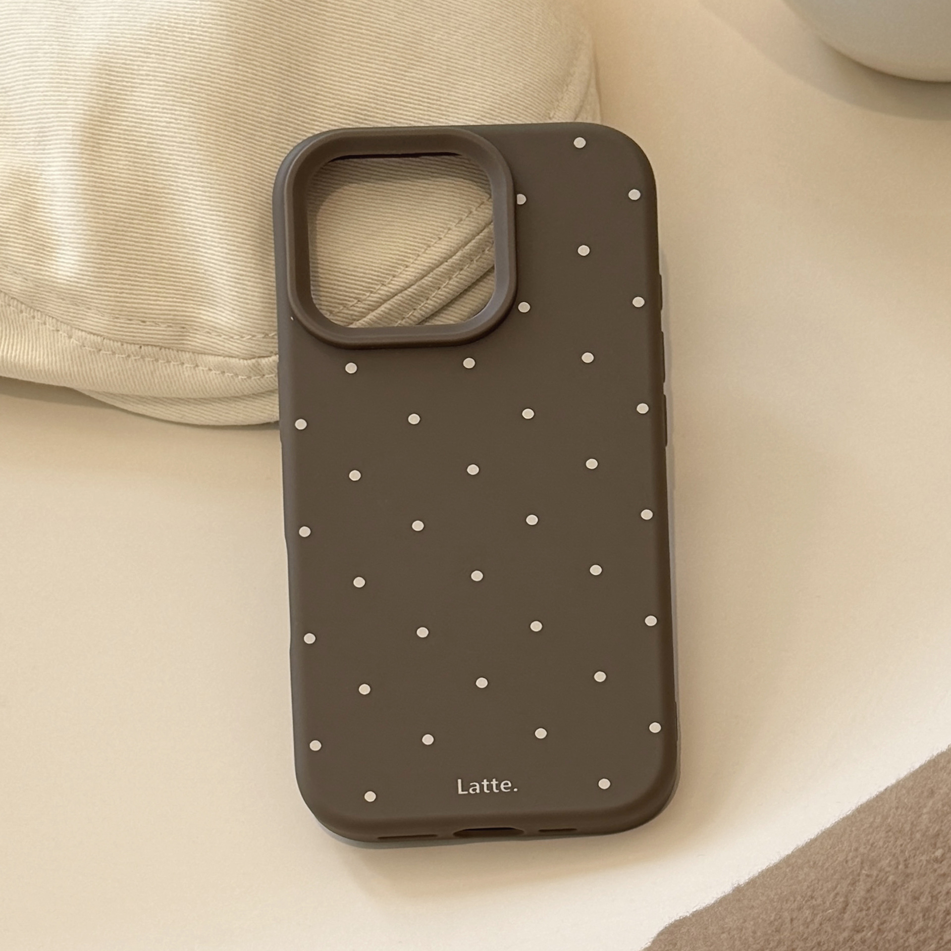 Cream Winds Retro Wave Point iPhone16 Teléfono móvil Apple 17 Carry Stand 15 Pro Max Aplicable 13