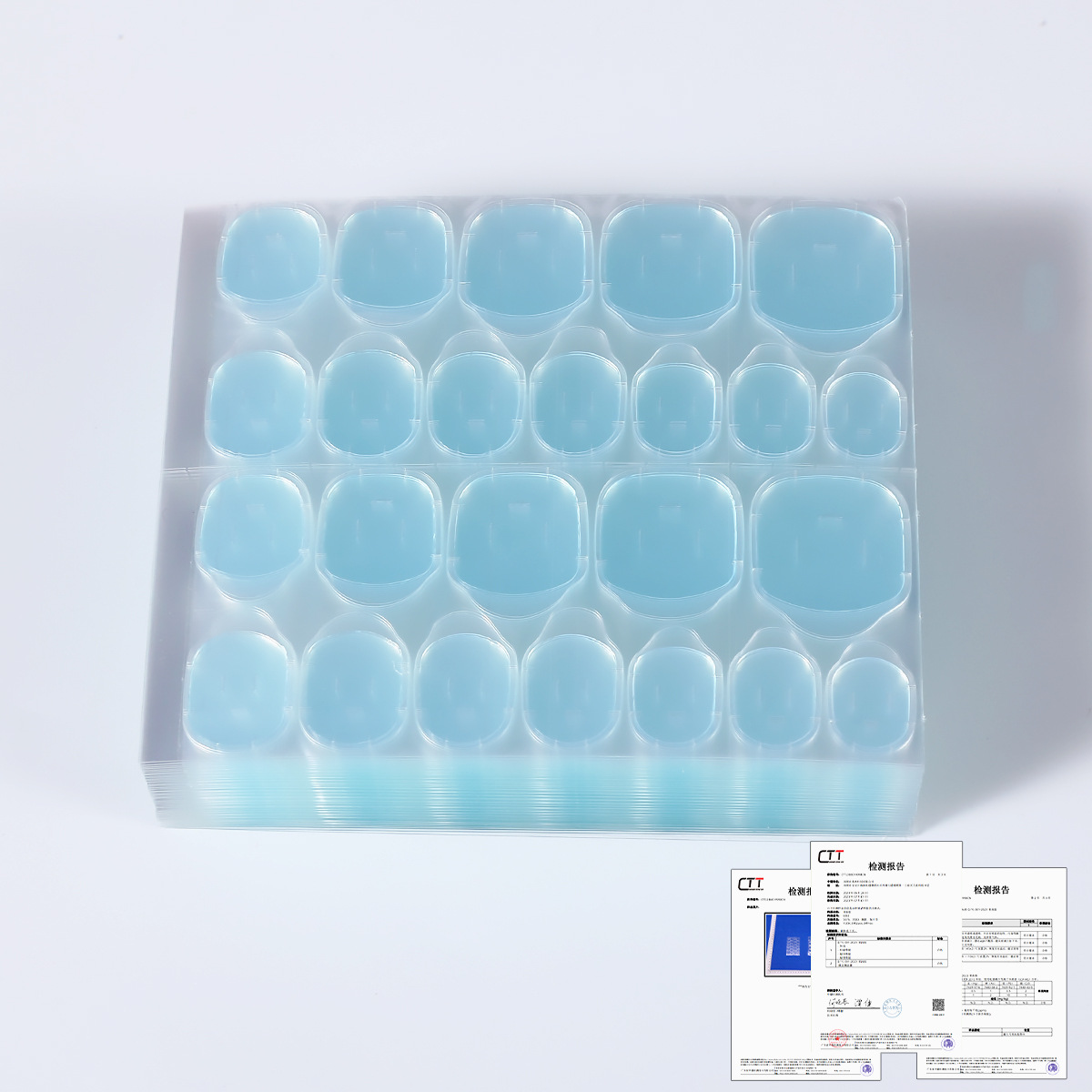 초박형 파란색 접착제 확대 0.3mm