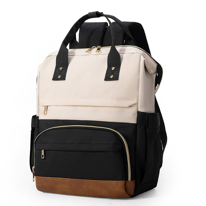 Сумка для мамы для выхода с ребенком, сумка для мамы и ребенка с зарядкой через USB, новая сумка для папы в стиле ретро, ​​рюкзак для беременных