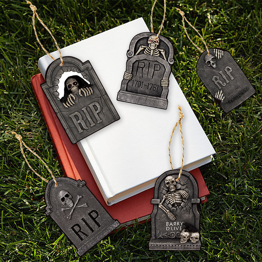 Tema de lápida decoración de fiesta de vacaciones de Halloween etiqueta colgante decoración de regalo de festival de fantasmas decoración decoración de Halloween