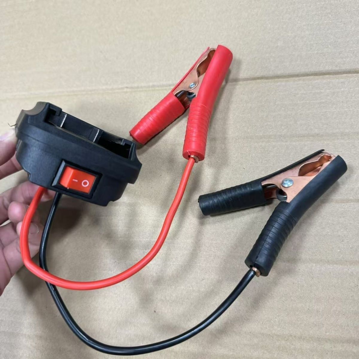 ] Lithium battery car emergency start power battery charging treasure large capacity anti-loss tram connection line motor line