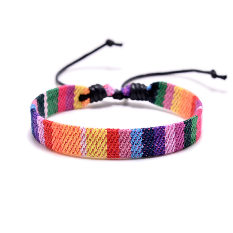 10g Weight Ethnic Style Color Block Rope Wholesale Bracelets