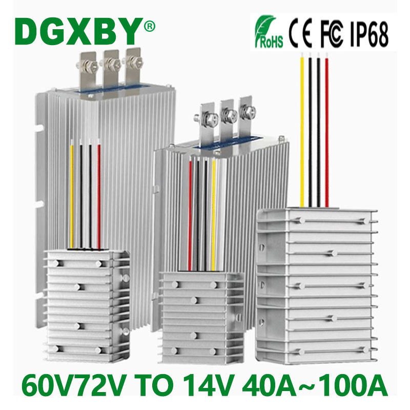 High-Power 60V72V to 14V40A~100A Dc Step-Down Converter 30~90V to 14V Suitable for Radio Stations High-Power 60V72V to 14V40A~100A Dc Step-Down Converter 30~90V to 14V Suitable for Radio Stations