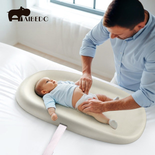 Portable Baby Care Pad Pu Soft Material Waterproof Baby Diaper Bath Pad Mobile Care Table for Multiple Scenes
