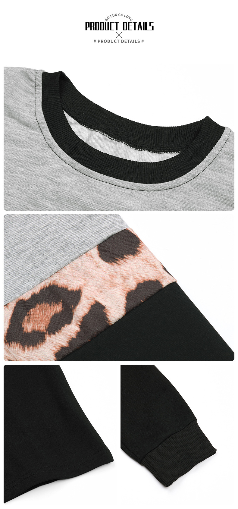 Autumn Winter Women Clothing Casual Sweatshirt Loose Stitching Long Sleeve Dress