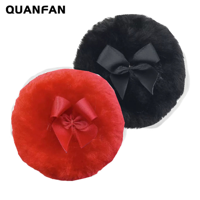 Soporte de terciopelo polvo de cuerpo puff polvo soplo largo esponjoso esponja esponjoso polvo suelto polvo denso pastel de maquillaje de reemplazo