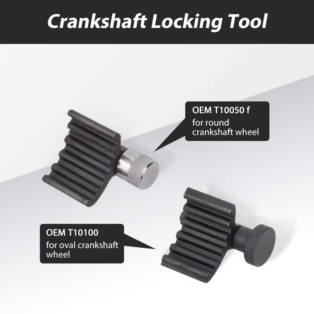 6-Piece Diesel Engine Timing Tool Kit for Auto Repair, Specifically for Fixing the Crankshaft of Volkswagen and Audi Engines