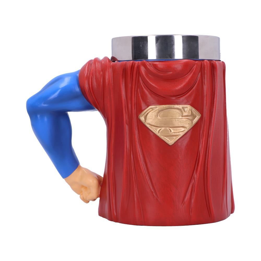 DC Comics superhéroe Superman pecho S Logo marca copa de vino Superman héroe taza Tankard