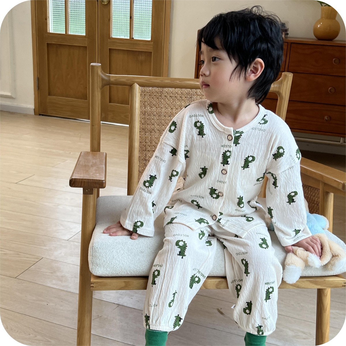 Stretch cotton yarn suit hoth dinosaur (male)