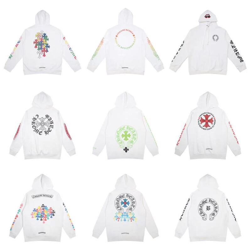 Cross-Border Trendy Brand Chrome Hearts Classic Horseshoe Cross Unisex Pullover Hoodie Cross-Border Trendy Brand Chrome Hearts Classic Horseshoe Cross Unisex Pullover Hoodie