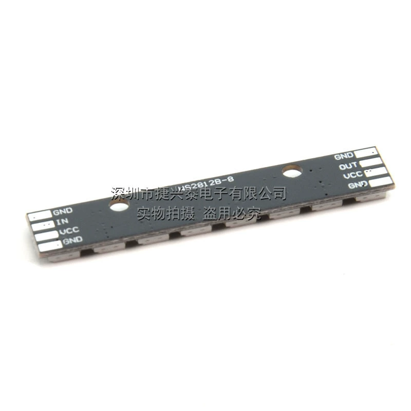 8-битный WS2812 5050 RGB светодиод с полным цветовым драйвером, плата разработки, черная панель