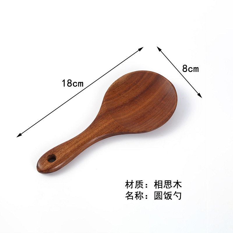 アカシア材のスパチュラとスプーンのセット、キッチン用品、炒め物用、焦げ付き防止、木製スパチュラ、木製スプーン、ご飯用スパチュラ、天然木のスパチュラ|undefined