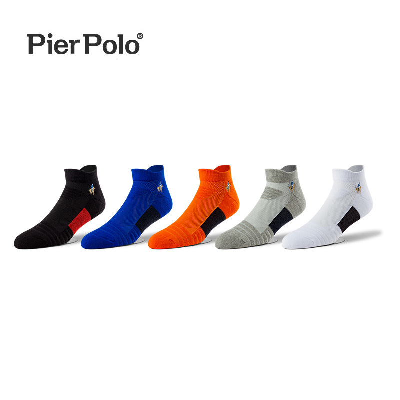 Professional sports socks running riding basketball socks men's thickened towel bottom men's Terry short low-top socks wholesale