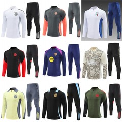 25-26皇马俱乐部成人长袖训练服巴萨阿森纳阿根廷拜仁足球服套装