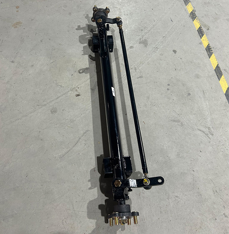Wholesale Kaku Yunduo Fucai electric four-wheeler non-disc brake front axle assembly 1115mm modified bridge full set of accessories