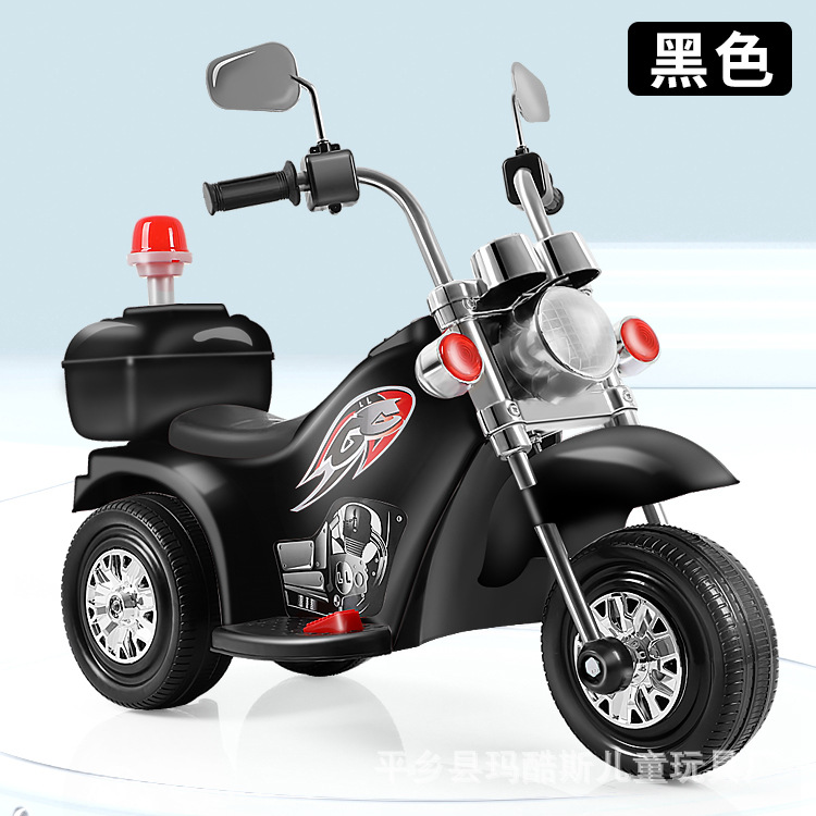 Coche eléctrico para niños motocicleta de tres ruedas puede sentarse 1-5 años de edad del bebé coche de juguete música ligera motocicleta eléctrica
