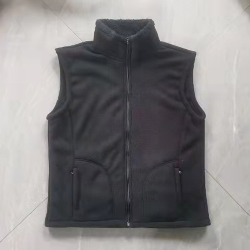 Universal casual comfortable insulated vest with zipper with hood