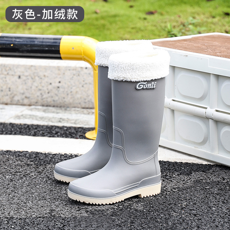 Botas de lluvia de mujer zapatos de lluvia de mujer 2023 nuevas botas de lluvia de barril alto para mujeres comercio exterior de Corea del Sur al por mayor transfronterizo