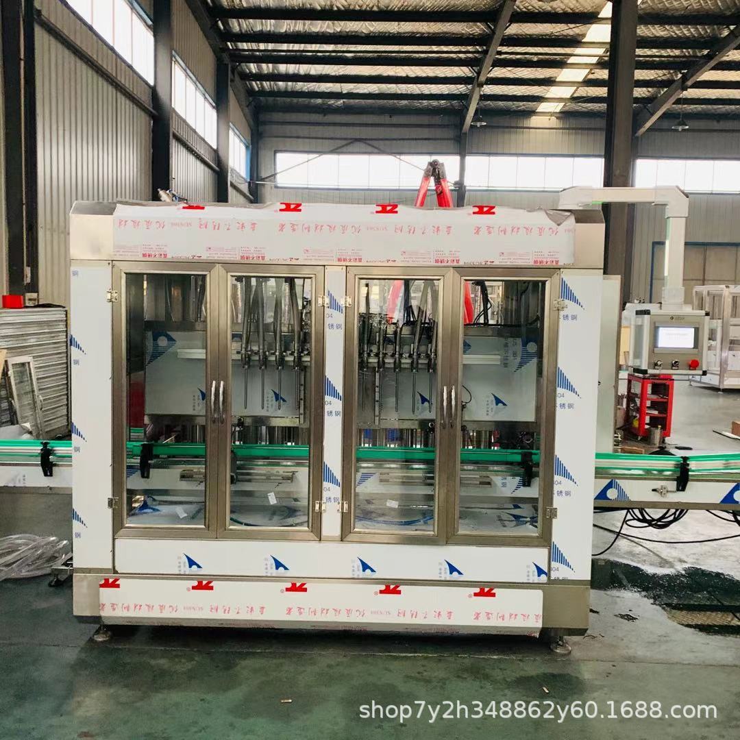 全自动伺服活塞1L-4L洗手液灌装机 全自动洗洁精洗发水活塞灌装机