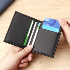 シンプルなビジネスカードホルダー ソフトレザー本革カードホルダー 第一層牛革 ナパカードホルダー 小型カードホルダー