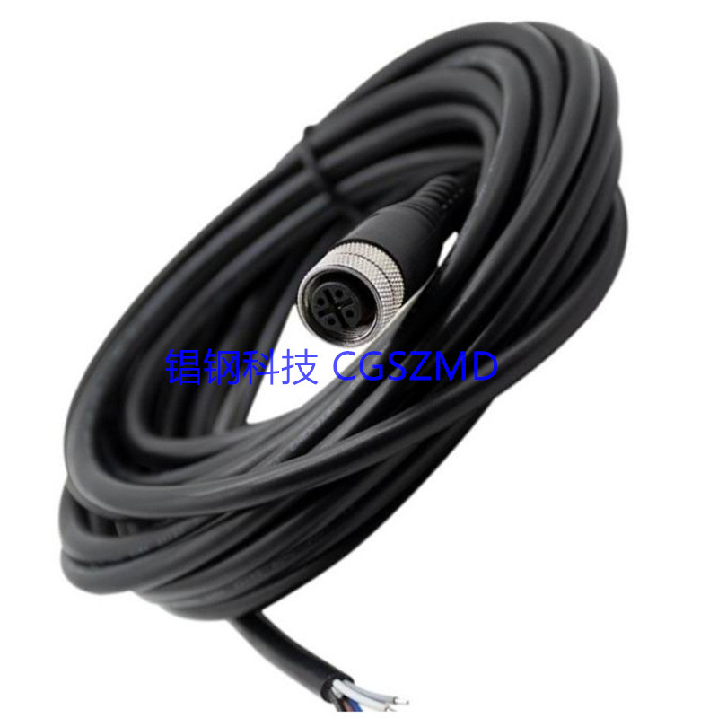M12 Cable Connector, 5m Plug 3 Poles   M12 ����������5����