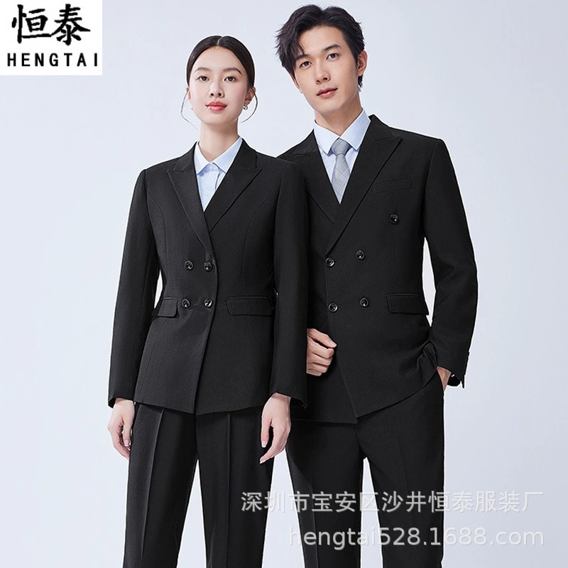 Blue classic suit jacket for men and women for work