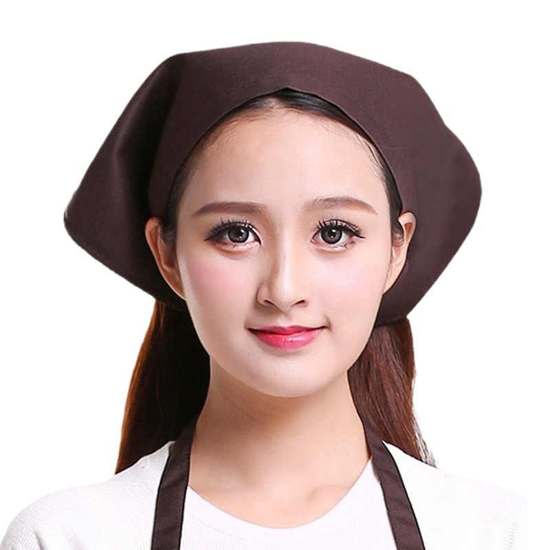Triangle Towel Working Hat Restaurant Baotou Headscarf Catering Hot Pot Shop Men's and Women's Working Hat Waiters Men's and Women's Hot Pot Shop