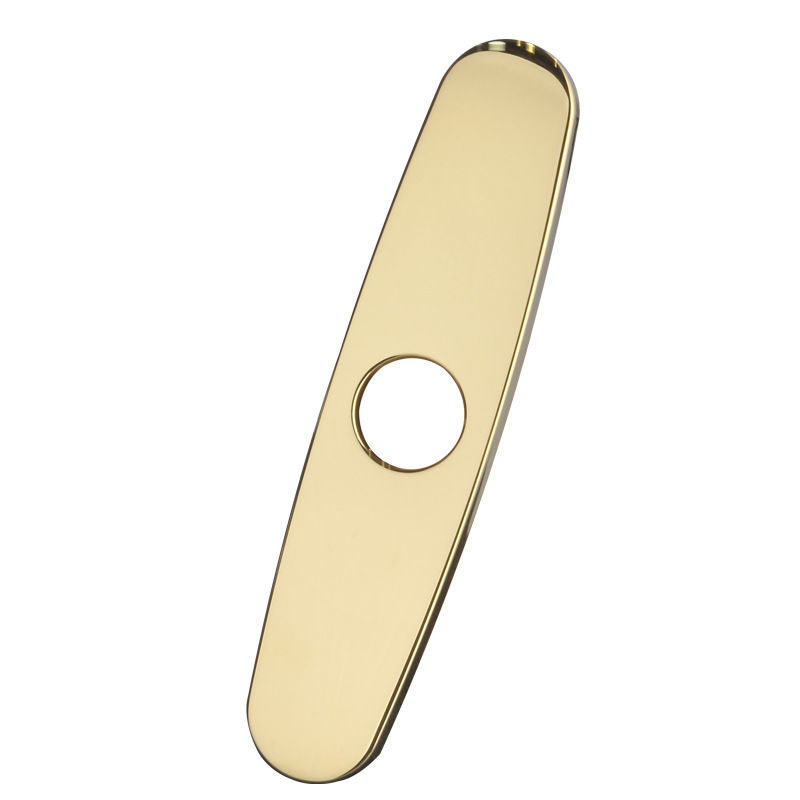 Suministro directo de fábrica 304 acero inoxidable cepillado grifo de la cocina 10 pulgadas placa decorativa baño base 6 pulgadas cubierta