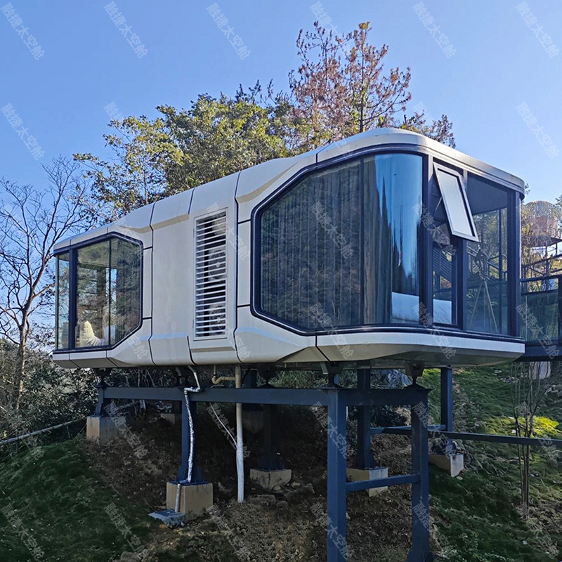 Rongjie cápsula espacial sala móvil área escénica turismo cultural B & B sala de sol sala de cielo estrellado cabina de manzana cassule house