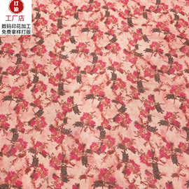 现货供花卉 雪纺面料 多色可选提花面料女装连衣裙短裙衣服