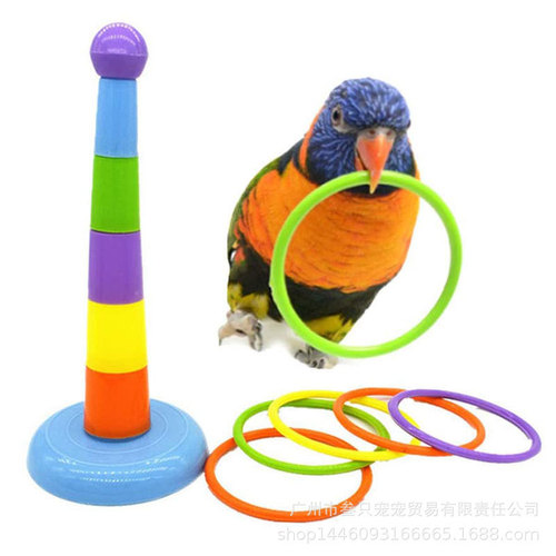Parrot educational toys interactive intelligence starling little sun development toys hoop training pet bird toys