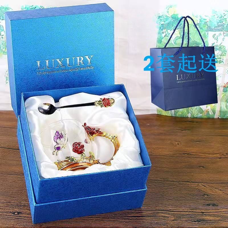 Vaso de vidrio tallado de mujer de estilo europeo, regalo creativo para el hogar, decoración del día de San Valentín, tazas de cubiertos, tazas de agua