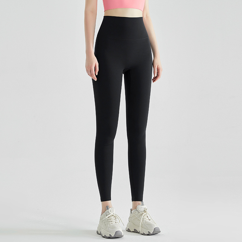 [Personalizado] nube sin tamaño de pantalón de pantalon de cintura alta para mujeres sin marcas de tela lyca sin líneas embarazosas pantalones de gimnasio