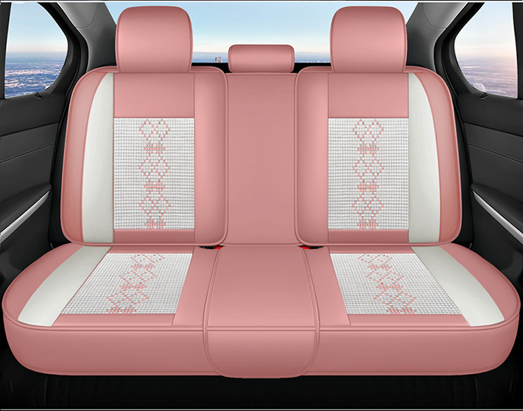26-Year New Model Leather Ice Silk One-Piece Universal Car Seat Cushion for All Seasons, Summer Cushion, Physical Product Export to Amazon