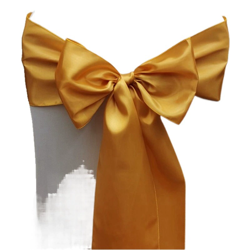 Спинка стула Цветочный бант Свадебный отель Банкет Празднование Чехол на стул с собственной завязкой Ремешок для украшения спинки стула Свадебная садовая лента