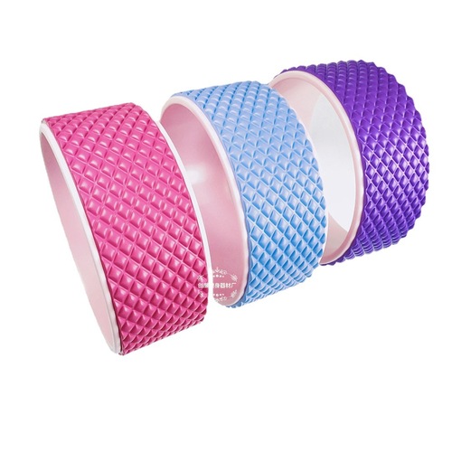 New 3D Yoga Wheel Backbend Gadget Pilates Ring Dharma Wheel Hip Bend Back Stretch Massage Roller Yoga Assistant Wheel