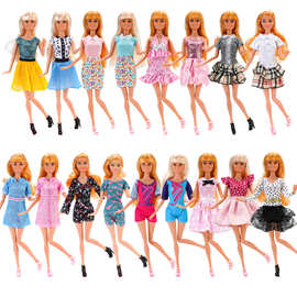 30CM洋娃娃11寸欧美时尚娃衣气质明星裙子换装配饰亚马逊跨境外贸
