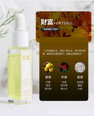 Freshener Essential Oil Pendant 10ml | Car Perfume Aromatherapy - wealth-bit-10ml-refill-solution