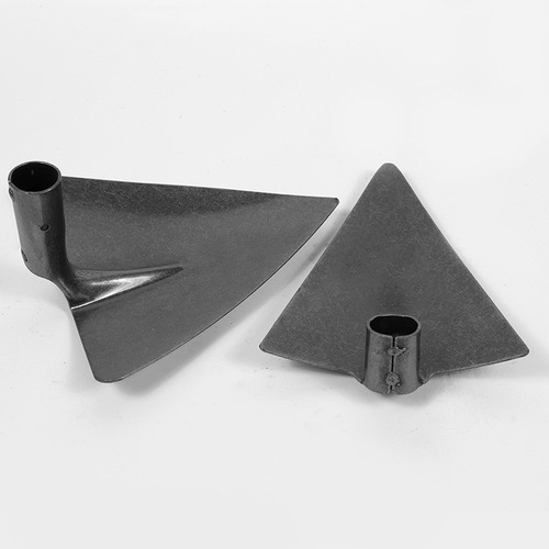 Triangle Hoe Original Color Triangle Manganese Steel Trenching Tool Large Pointed Hoe Agricultural Cultivating Land Development Tool