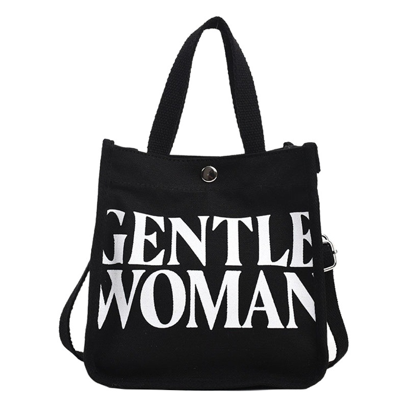 Moda rayas bolsa de lona para mujeres 2023 nueva carta impresión portátil bolsa de compras bolso de hombro al por mayor