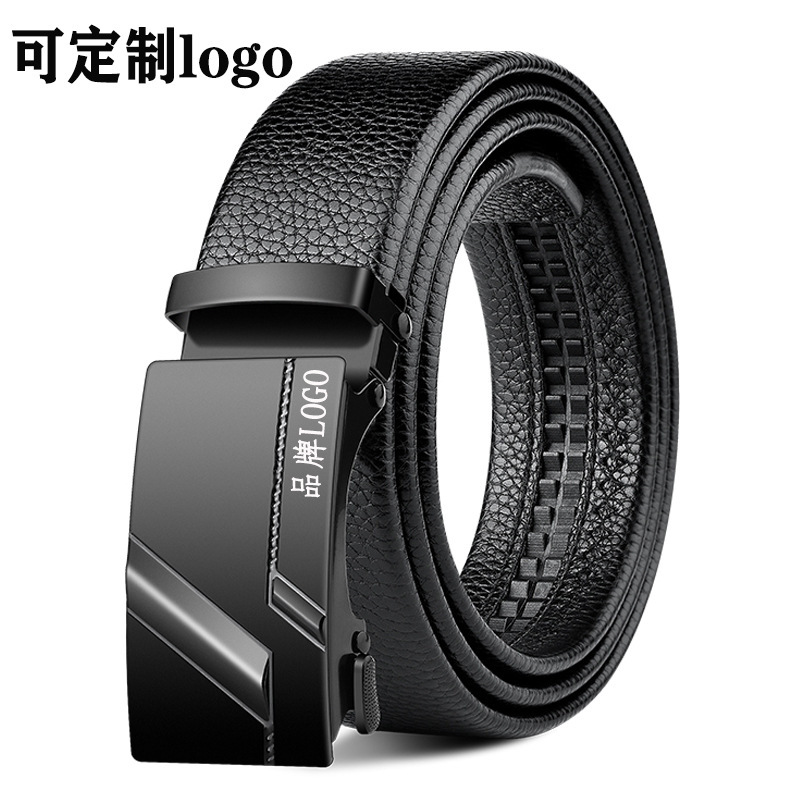 Belt Men's Automatic Buckle Men's Jeans Belt Student Belt Men's Casual Korean Style Trendy Wholesale 3.5cm Complete Set