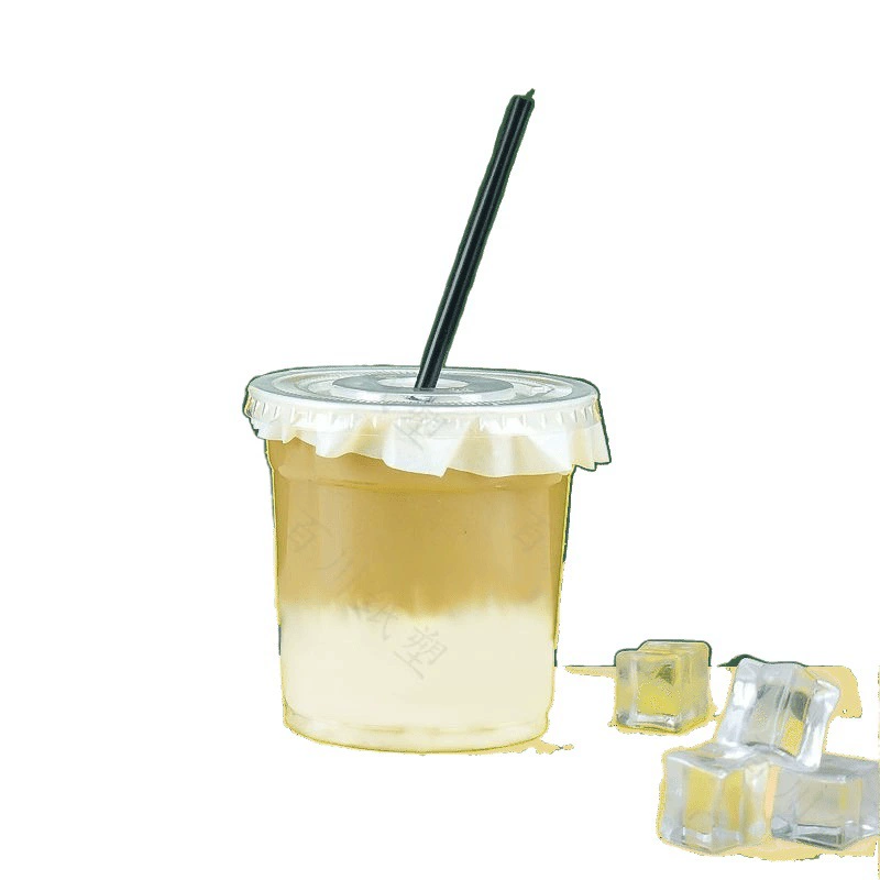 Disposable plastic glass, dustproof tea cup for commercial use, increased thickness