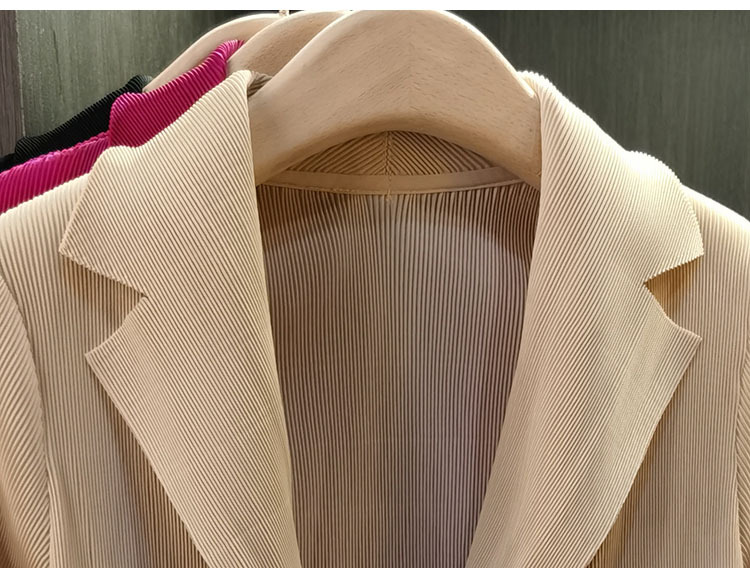 Áo blazer nữ một nút xếp ly tay dài cao cấp mùa xuân hè — Màu tím, Màu đỏ hoa hồng, Màu hồng, Màu xanh lá chi tiết 38
