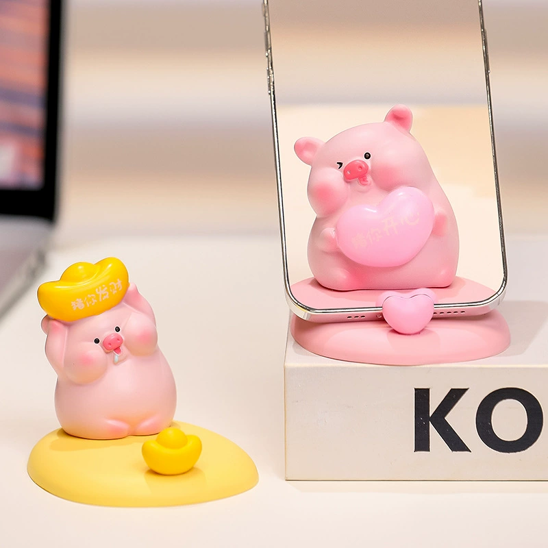 Подставка для мобильного телефона свинья милый рабочий стол креативный маленький украшение