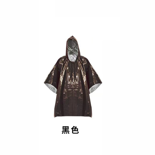 Black raincoat, 100×130cm
