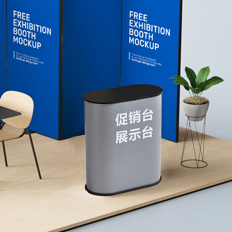 中空板促销台展台便携式折叠架展会展示台产品展示桌试吃可拆卸
