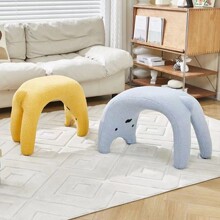 猫咪沙发凳家用木凳门口穿鞋凳入户凳子玄关可爱羊羔绒梳妆化妆凳